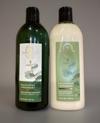 Bath & Body Works EUCALYPTUS SPEARMINT Shampoo & Conditioner Set 16 fl oz New