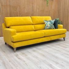 Furniture Village The Lounge Co. ‘Romilly’ 4 Seater Sofa Golden Spice Velvet NEW