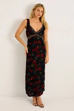 Nastygal Black Maxi Dress Womens Day To Night Dresses