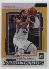 2021 Panini Donruss Optic Elite Dominators Gold Prizm 5/10 Donovan Mitchell 18er