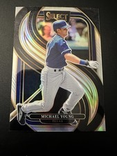2025 MICHAEL YOUNG Panini Select Baseball #136 Silver Prizm RANGERS