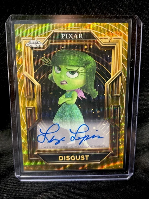 2025 Topps Disney Pixar Gold Disgust Liza Lapira Topps Certified Auto 🔥