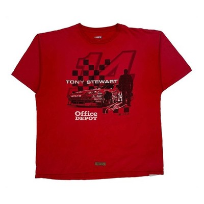 Tony Stewart Nascar T-Shirt - 2XL Rot Baumwolle