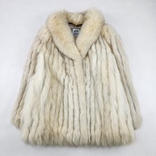 Fur Coat SAGA Fox Ivory Size 11 L L XL Equivalent W3899