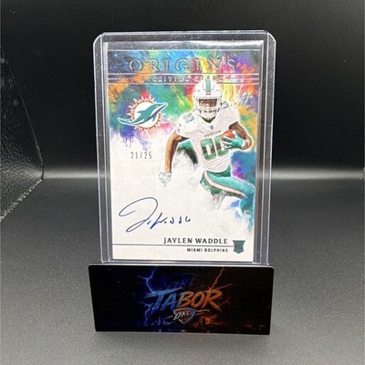 Panini Origins Jaylen Waddle Dolphins Receiving Stars RES-JW RC Auto 21/25