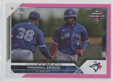 2023 Topps Pro Debut Fuchsia Foil 186/199 Yhoangel Aponte #PD-34 0h6t