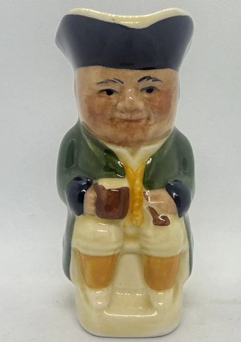 Vintage Toby Jug Mug Creamer Tony Wood Staffordshire, England Toby