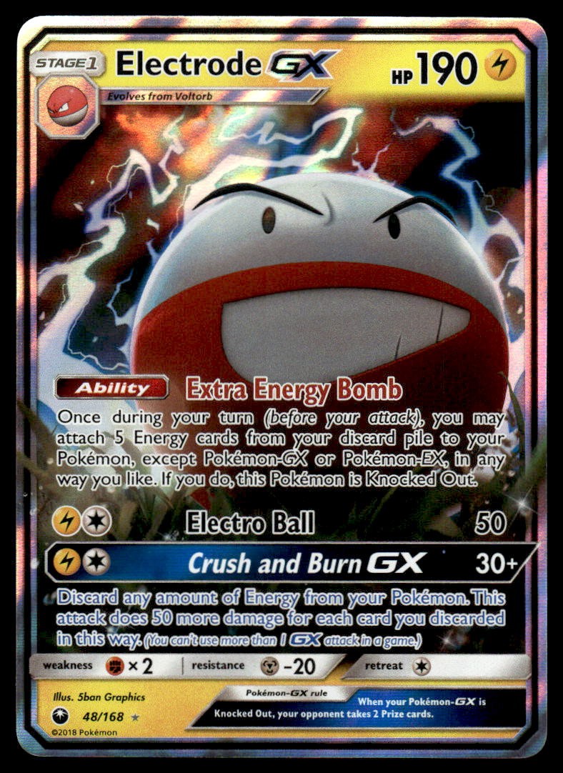 Pokemon TCG SM - Celestial Storm #48/168 Electrode GX NM