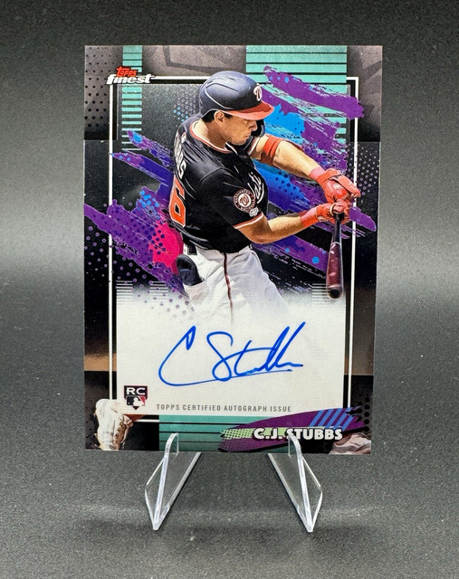 Topps Finest 2026 C.J. Stubbs Washington Nationals Rookie Auto FA-CS Autograph