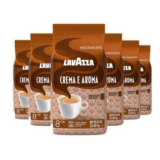 Lavazza Roasted Coffee Beans, Crema E Aroma, 2.20 lbs (Pack of 6) 13.26 per pound