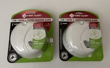 First Alert 2 In 1 Smoke And Carbon Monoxide Detector Alarm 2 Pack New Sealed