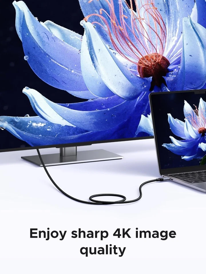 UGREEN USB C to C 3.1 Gen2 240W Fast Charging Cable 10Gbps 4K@60Hz Video Output - Image 3 of 4