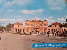 San Giorgio di Nogaro (Udine) piazza  Municipio, viagg.1974