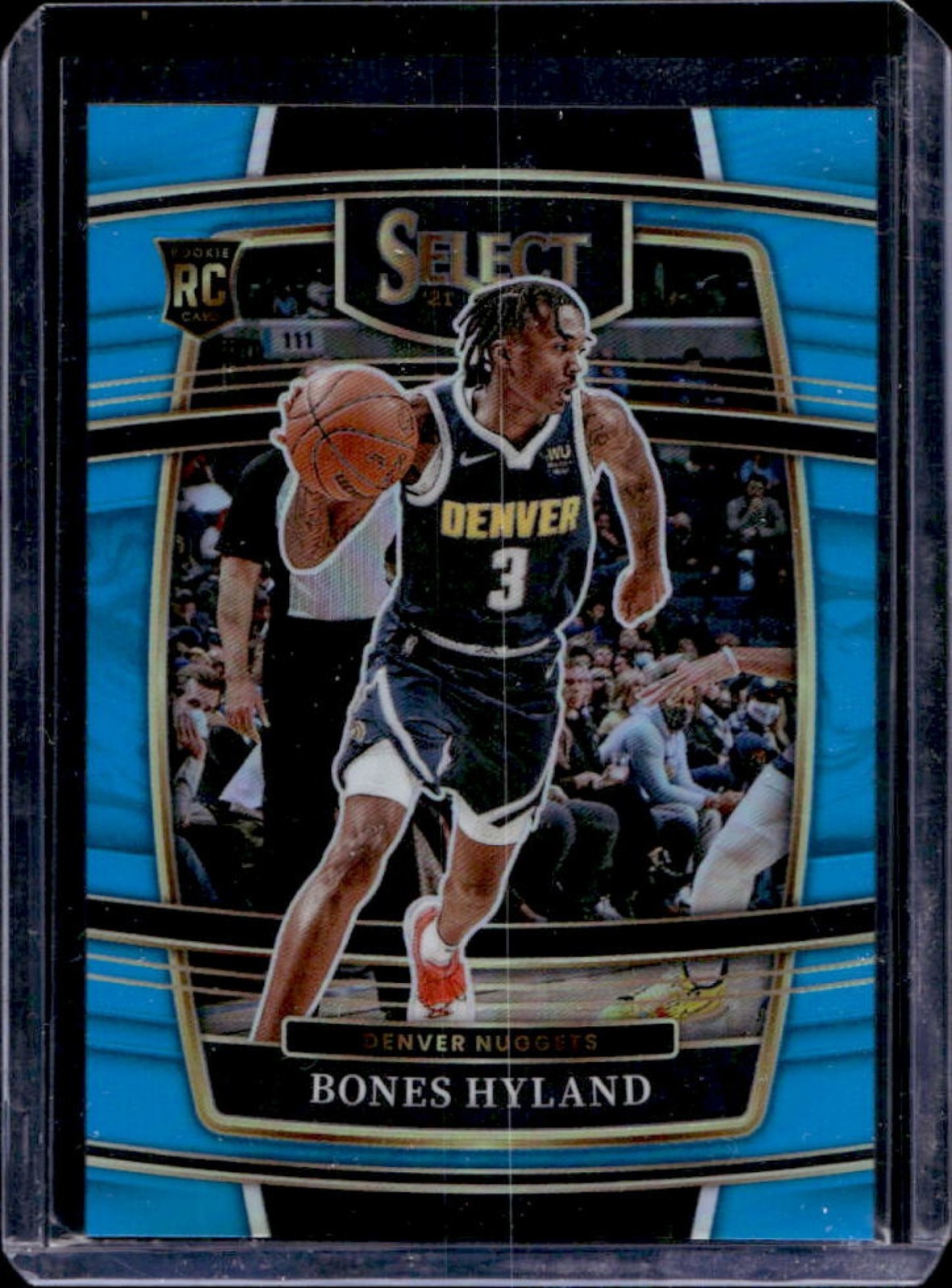 2021-22 Select Bones Hyland RC Light Blue Prizms Concourse #/299 Nuggets