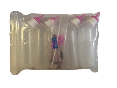 4pcs,Nipple Bottles+ Medical Syringesx3 (2 Extra Nipples) #27