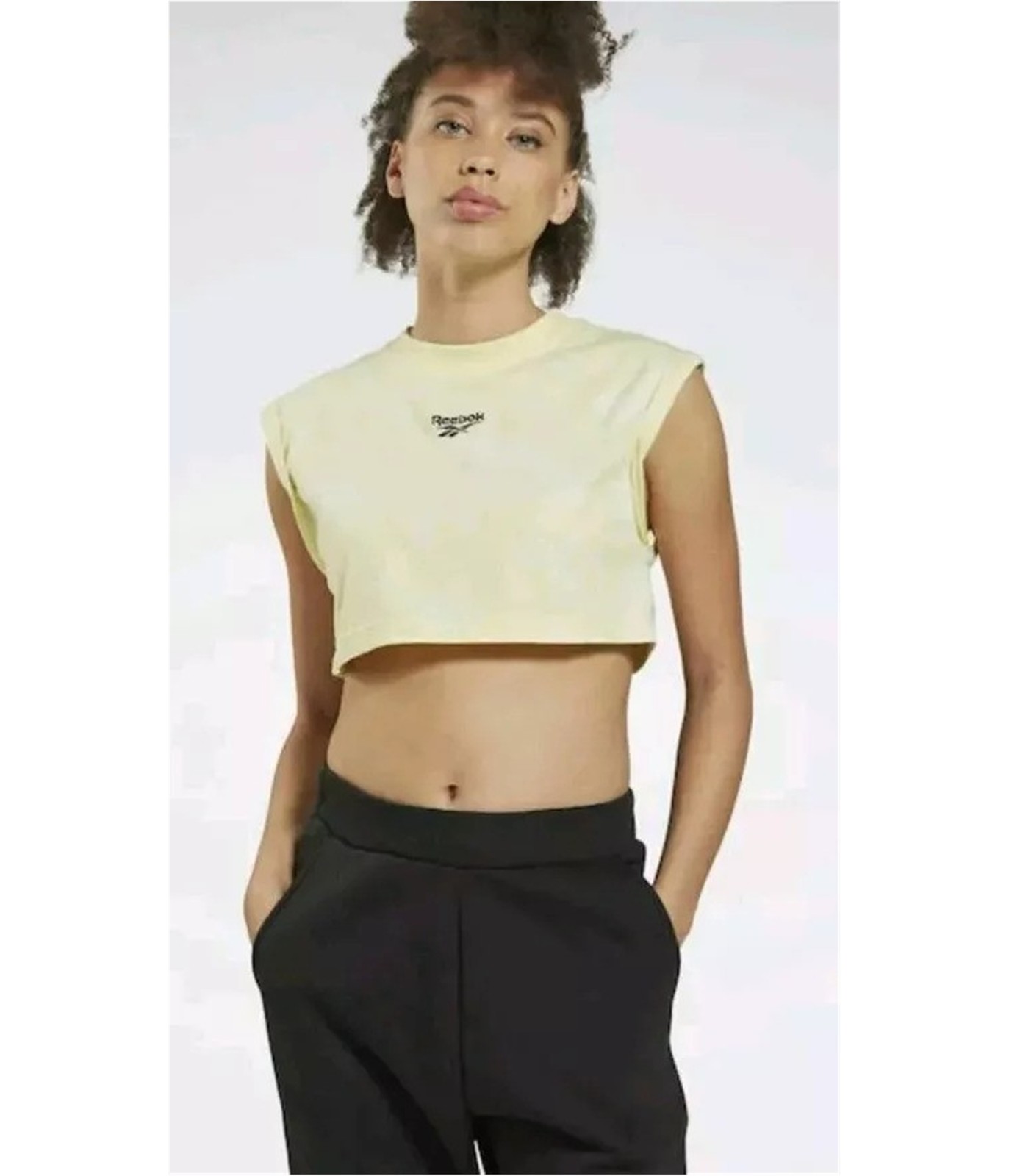 Reebok Womens Classic Vector Cropped Basic T-Shir… - image 1