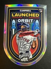 2025 Topps Chrome Cosmic Baseball Kristian Campbell Launched Into Orbit RC LIO50