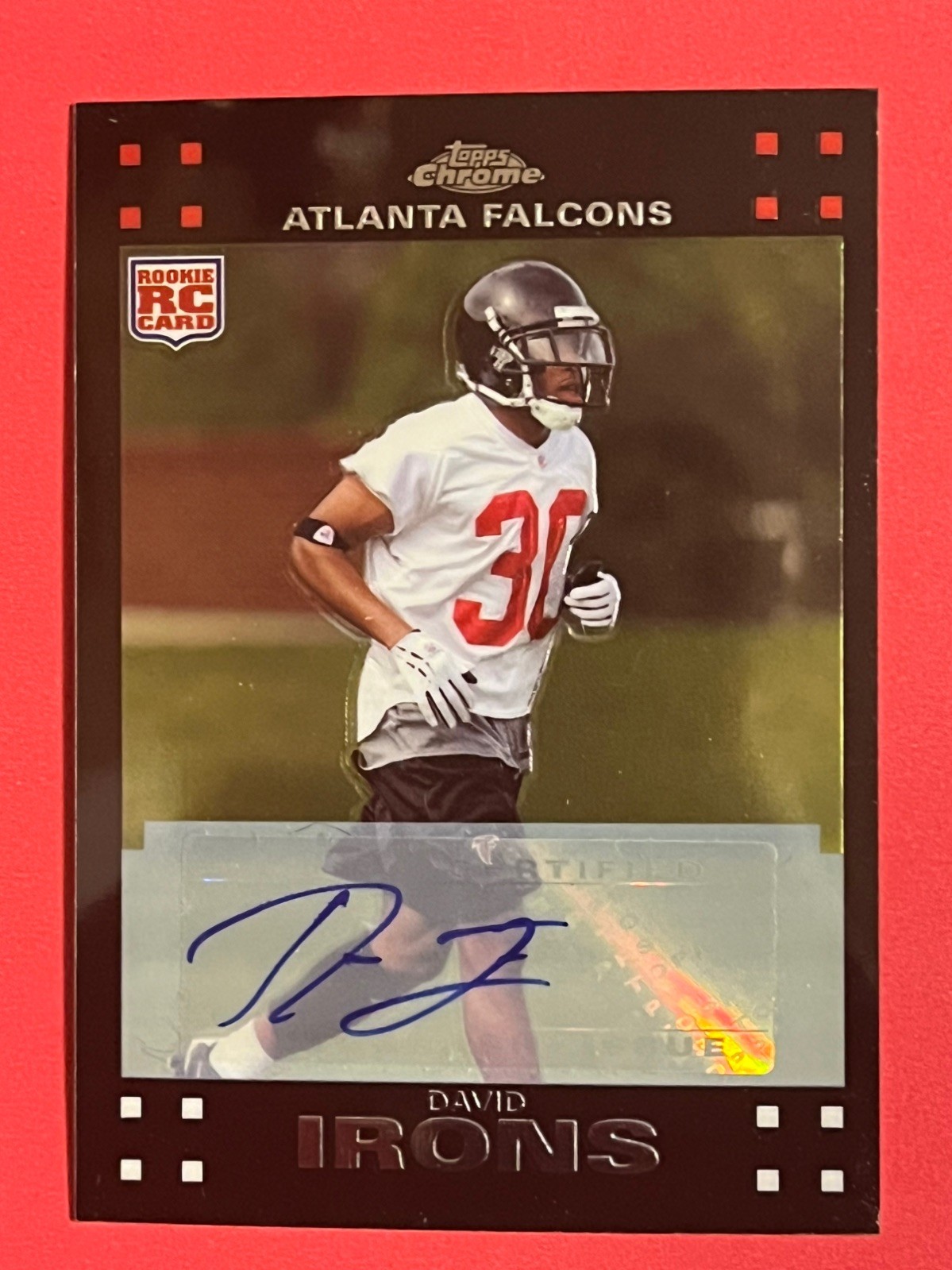 David Irons Topps Chrome #TC258 Autograph