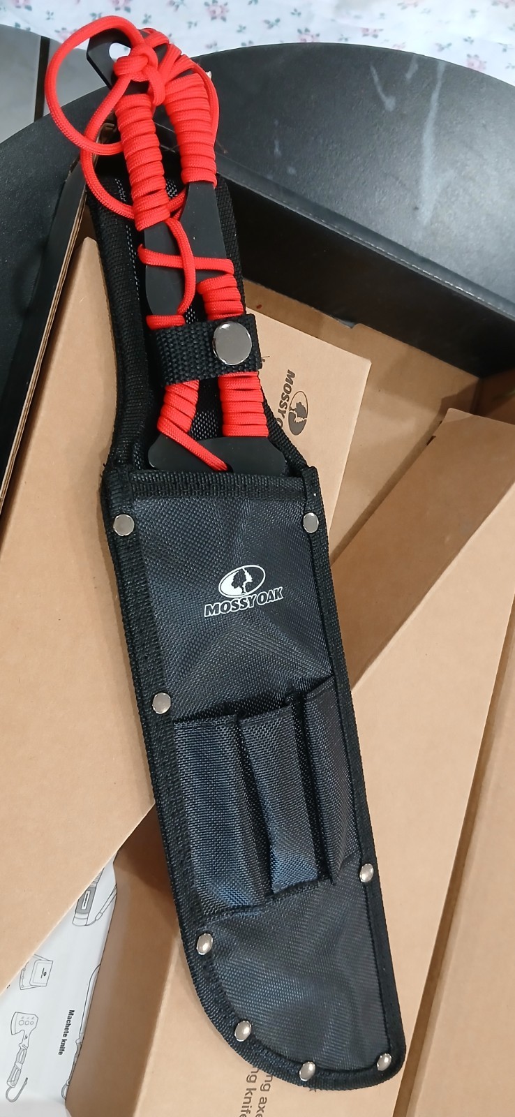 MOSSY OAK HATCHET AND MACHETE KNIFE SET