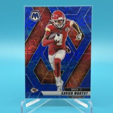 2025 Panini Mosaic - Xavier Worthy #184 Blue Scope Prizm