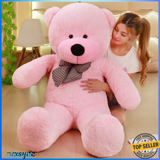 60CM - 2M Giant Teddy Bear Big Stuffed Animals Cute Plush Toy Soft Huge 5 Colors