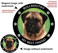 Bullmastiff My Best Friend Dog Car Magnet