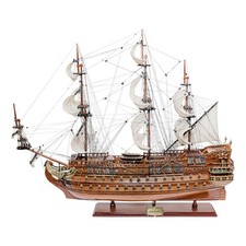 Nave Da Guerra - Modello San Felipe In Legno/Metallo 75 X 64 Cm Sea-Club