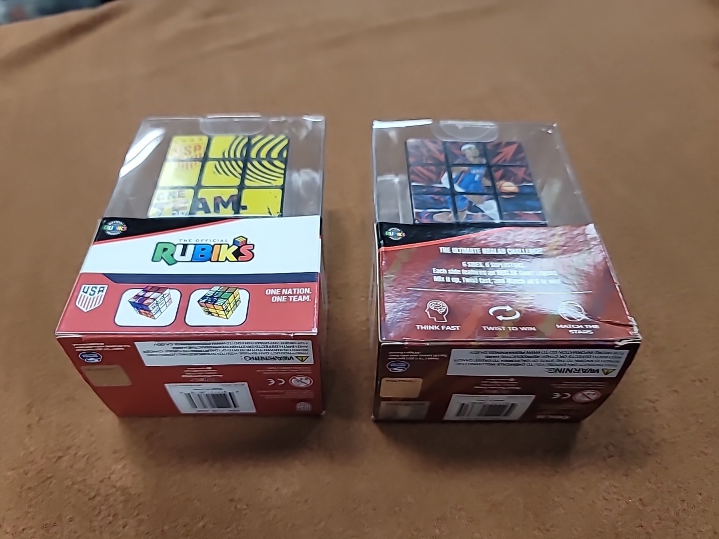Lot of 2 Rubik's Cubes: U.S. Soccer x + Court Legends NBA (3 x 3" Cube) NEW thumbnail 4