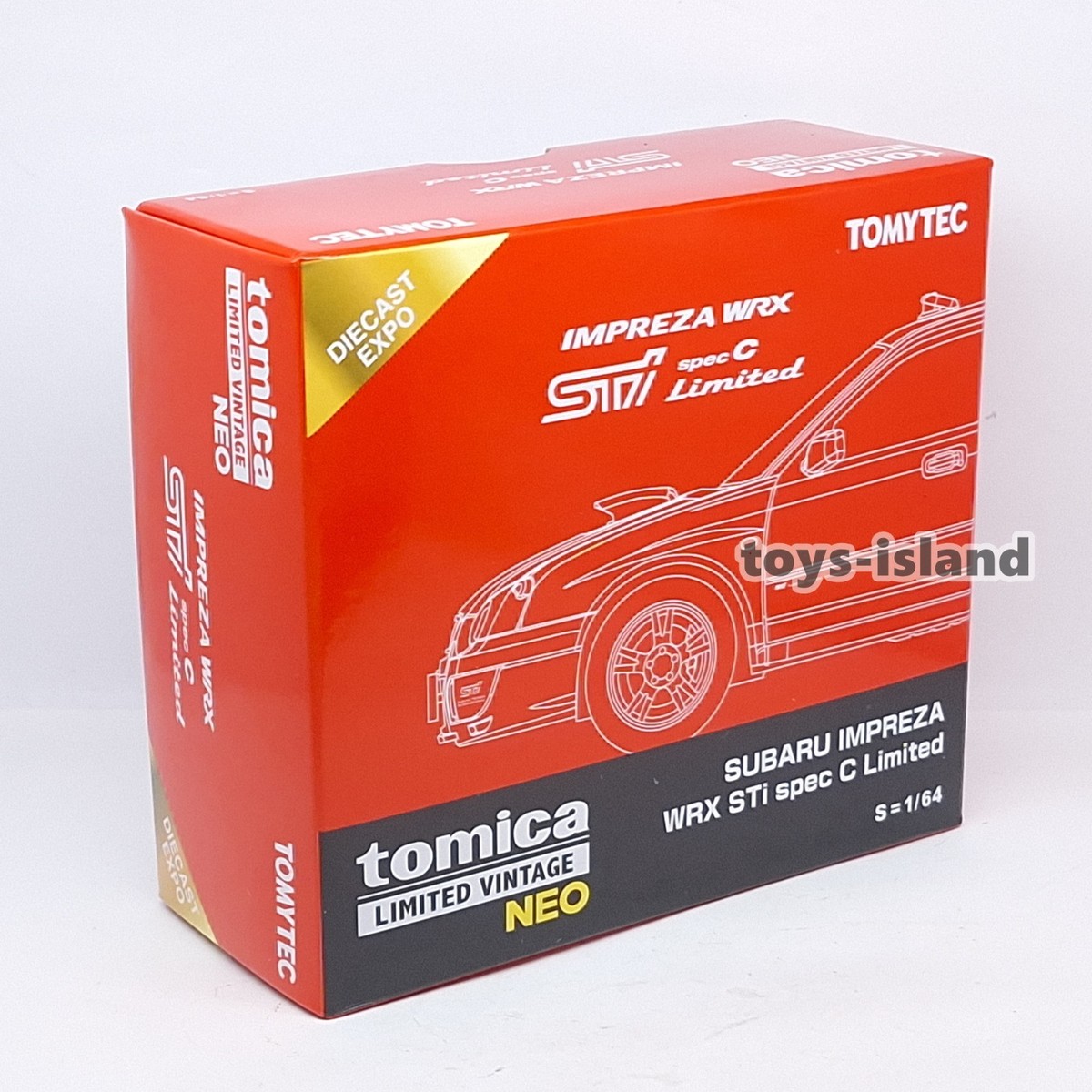 ミニカー TOMYTEC SUBARU IMPREZA WRX STi spec C Tomytec TLVN 1:64 Subaru Impreza WRX STi spec C (white) 2003