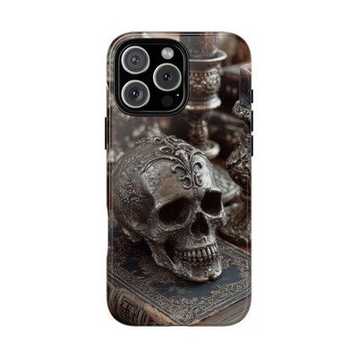 Phone Ink - iPhone | Galaxy | Pixel Case - Silver Skull