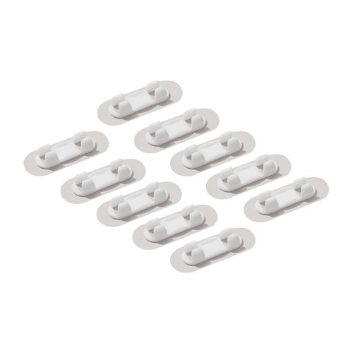 10 Pcs Self-adhesive Wire Manager Cable Storage Organizer Convenient Clip - 第 12/12 張圖片