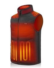 Men's Adjustable Heated Vest with 15-Heating Zone,Battery Pack Included