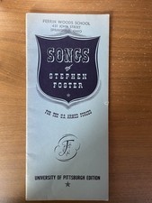 Songs Of Stephen Foster Booklet For The Armed Forces University Of Pittsburgh 57