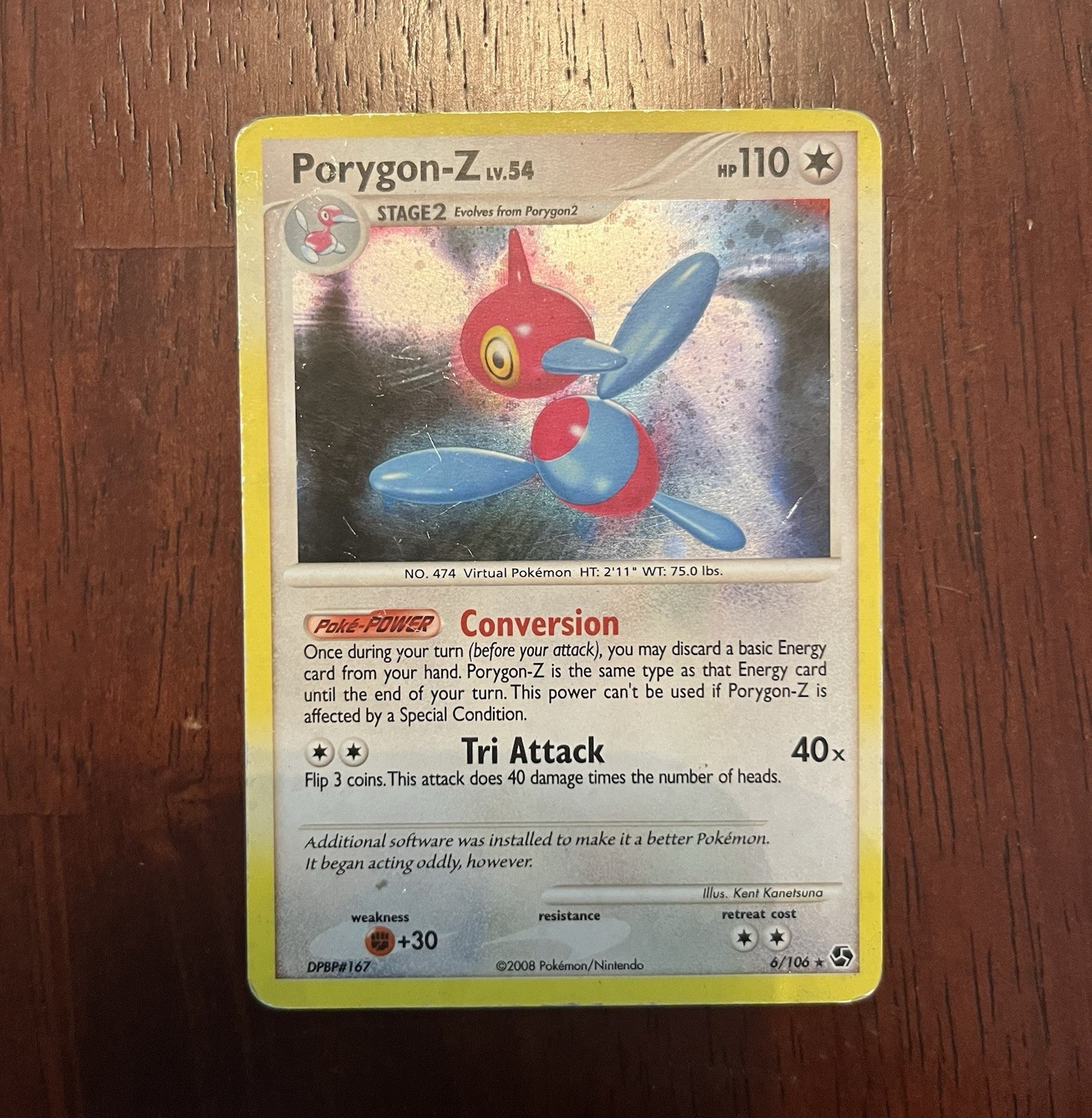 Nintendo Porygon-Z 6/106 Great Encounters Holo Rare 110 HP English 2008