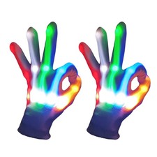 COLEDRE Cool LED Gloves - Girls Boys Toys Age 6-8 8-12, Medium, 5 Colors