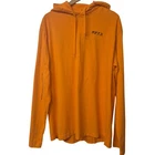 Vetements P.E.T.S Hoodie Women's M Orange Cotton Graphic Design