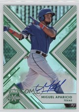 2018 Panini Elite Extra Edition Emerald Auto 8/25 Miguel Aparicio #94 Auto 2o7