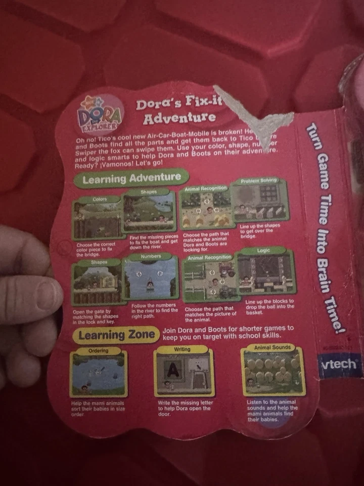 VTech V.Smile Motion Dora's Fix It Adventure Learning Game Ages 4-6 NIP - Image 3 of 4
