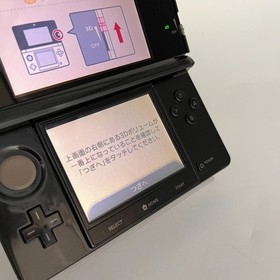 Nintendo 3DS Clear Black CTR-001 Tested Working Japan