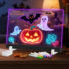 LED Note Board with 7 Colors 13.7"x10" Lumiboard LED Drawing Board 4 Modes & ...