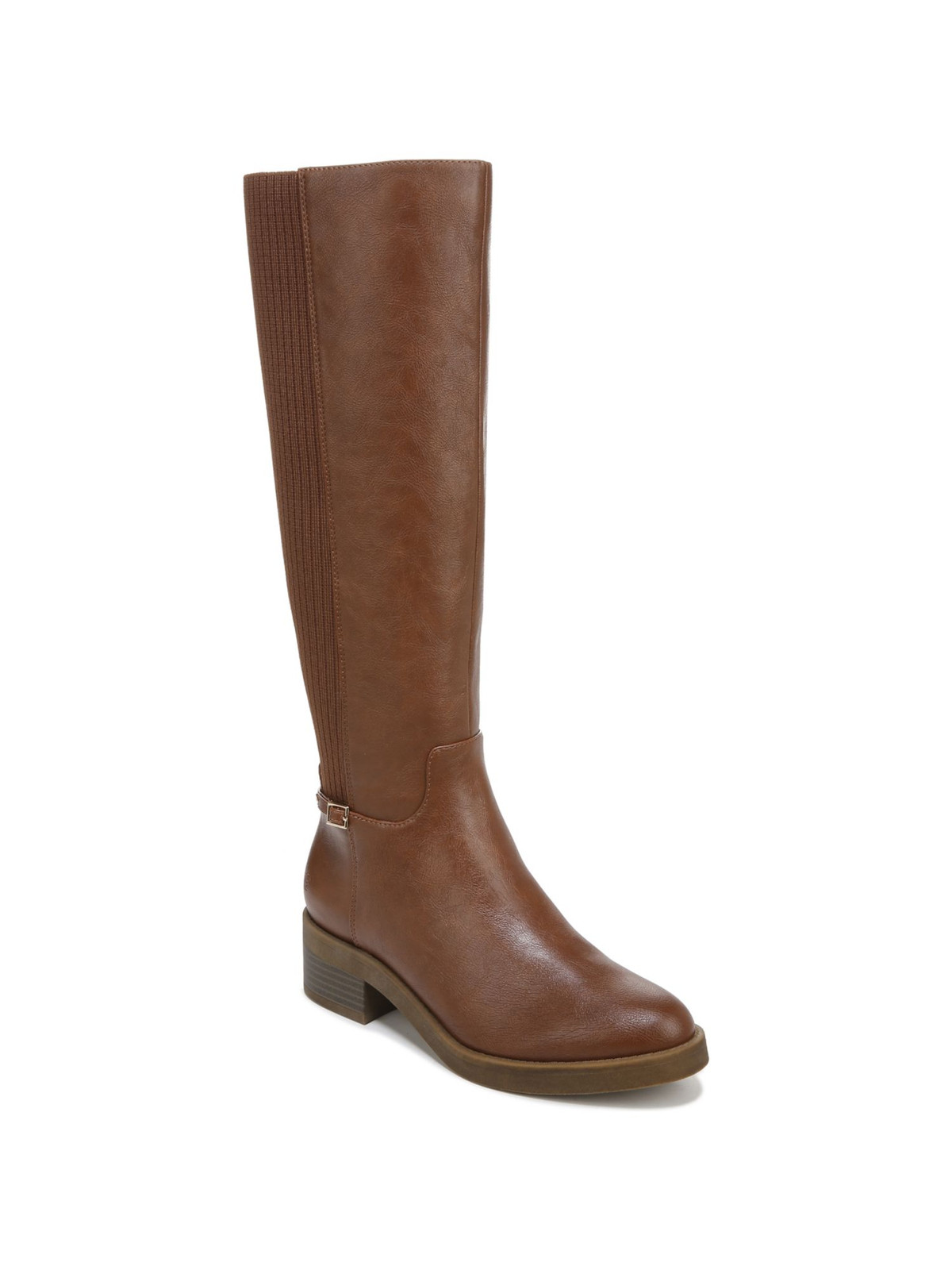 LIFE STRIDE Womens Brown Bristol Almond Toe Block Heel Riding Boot 11 M