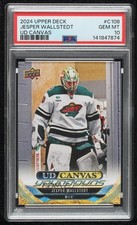 2024 Upper Deck Series 1 UD Canvas Young Guns Jesper Wallstedt PSA 10 GEM MT 7mu