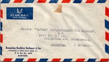 GOLDPATH: Pakistan cover 1958 to Holland airmail CV902_P07