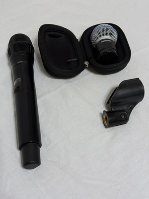Shure QLXD2 BETA58A J50A Wireless Handheld + Nexadyne 8/S Capsule 572-608MHz