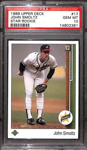 1989 Upper Deck #17 John Smoltz PSA 10 GEM-MT 14802381