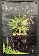SIGNED The Orb - Orblivion - 1997 Promo Poster Litho Flat 24" x 36"