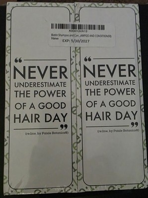 re:line Biotin Shampoo & Conditioner Set Cruelty-Free Thinning Hair Exp 5/30/27