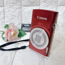 Canon IXY 200 Red Compact Digital Camera 20MP 8x Zoom Tested Excellent Condition