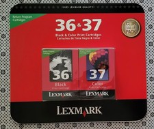 LEXMARK 36  37 Combo Pack Black  Color Cartridges Sealed NIP