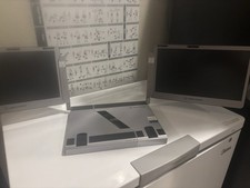 Maxfree F2 Triple Screen Laptop Monitor Extender 360  Rotation Stand-Plug  Play